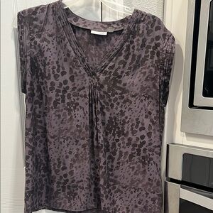 Women's Purple Patterned Top